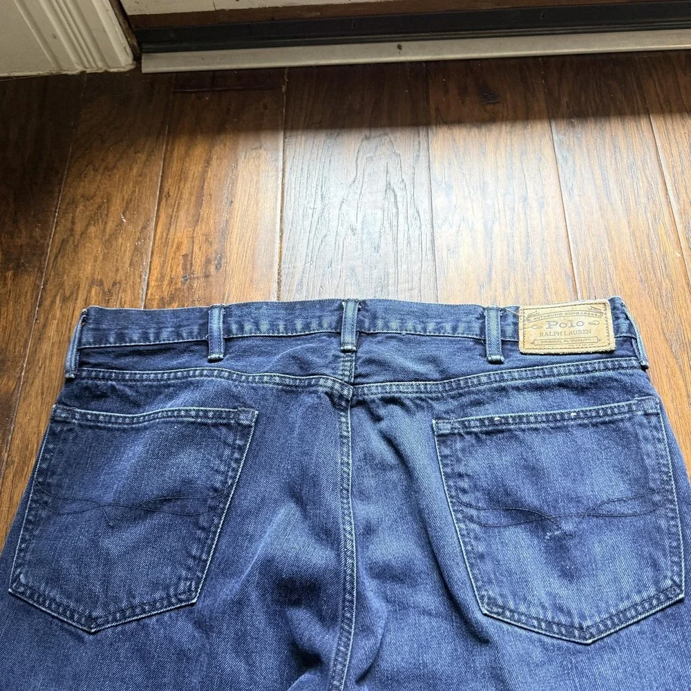 Polo Ralph Lauren Jeans Mens 38x30 Blue Slim Straight Denim Authentic Dungarees